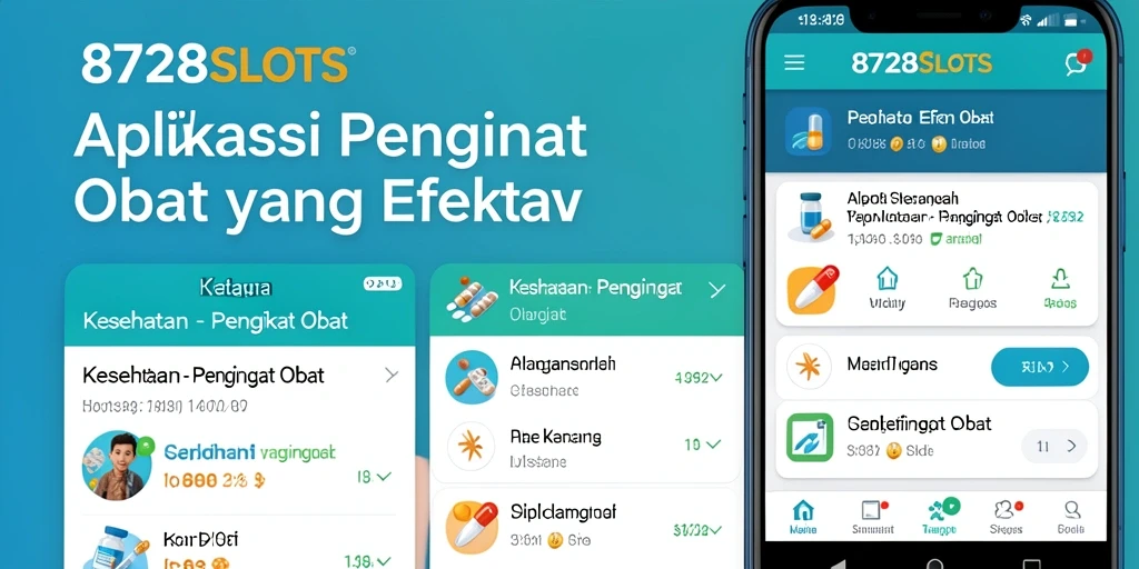Tampilan antarmuka utama aplikasi Pengingat Obat 8728SLOTS