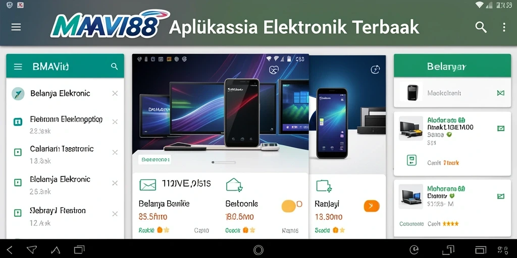 Screenshot antarmuka AMAVI88 yang menampilkan berbagai produk elektronik.