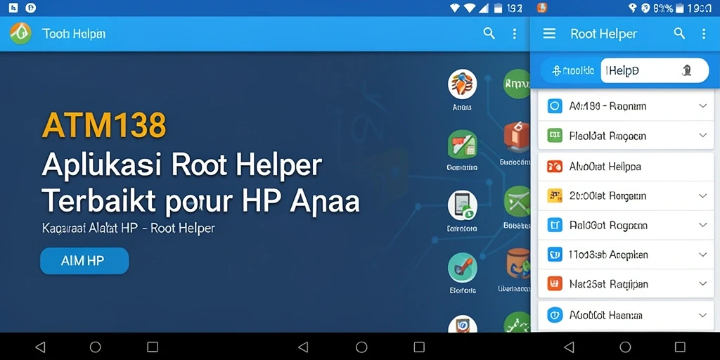 Tampilan antarmuka ATM138 yang mudah digunakan sebagai Root Helper.