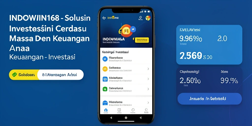 Antarmuka aplikasi Investasi INDOWIN168 yang intuitif dan informatif.