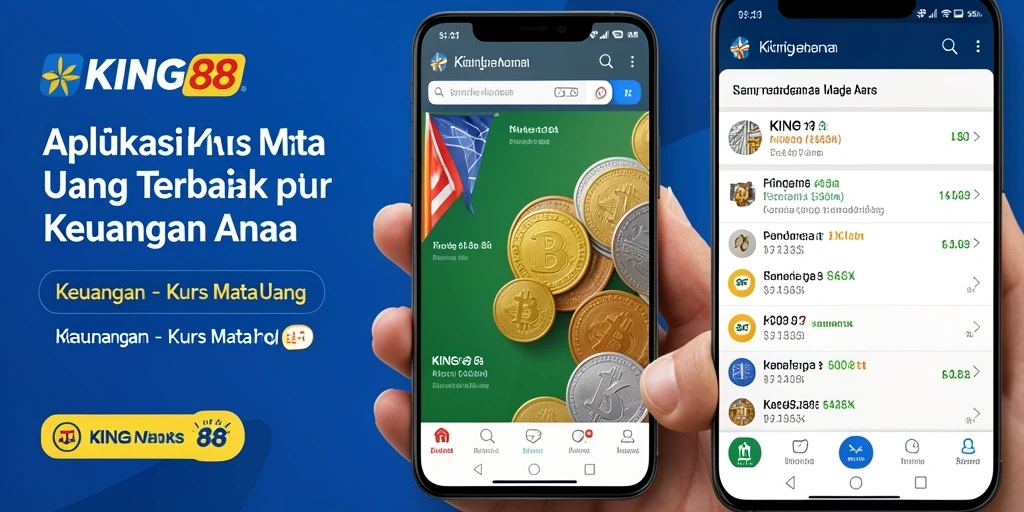 Screenshot utama KING88 menampilkan antarmuka pengguna aplikasi Kurs Mata Uang yang intuitif.