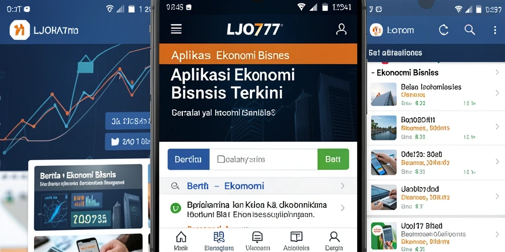 Antarmuka intuitif LJO777 menampilkan berita ekonomi terkini dengan jelas.