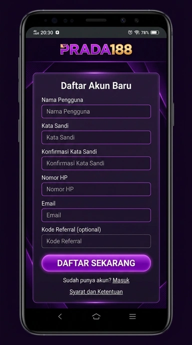 Buat Akun Baru prada188 dengan Mudah dan Cepat